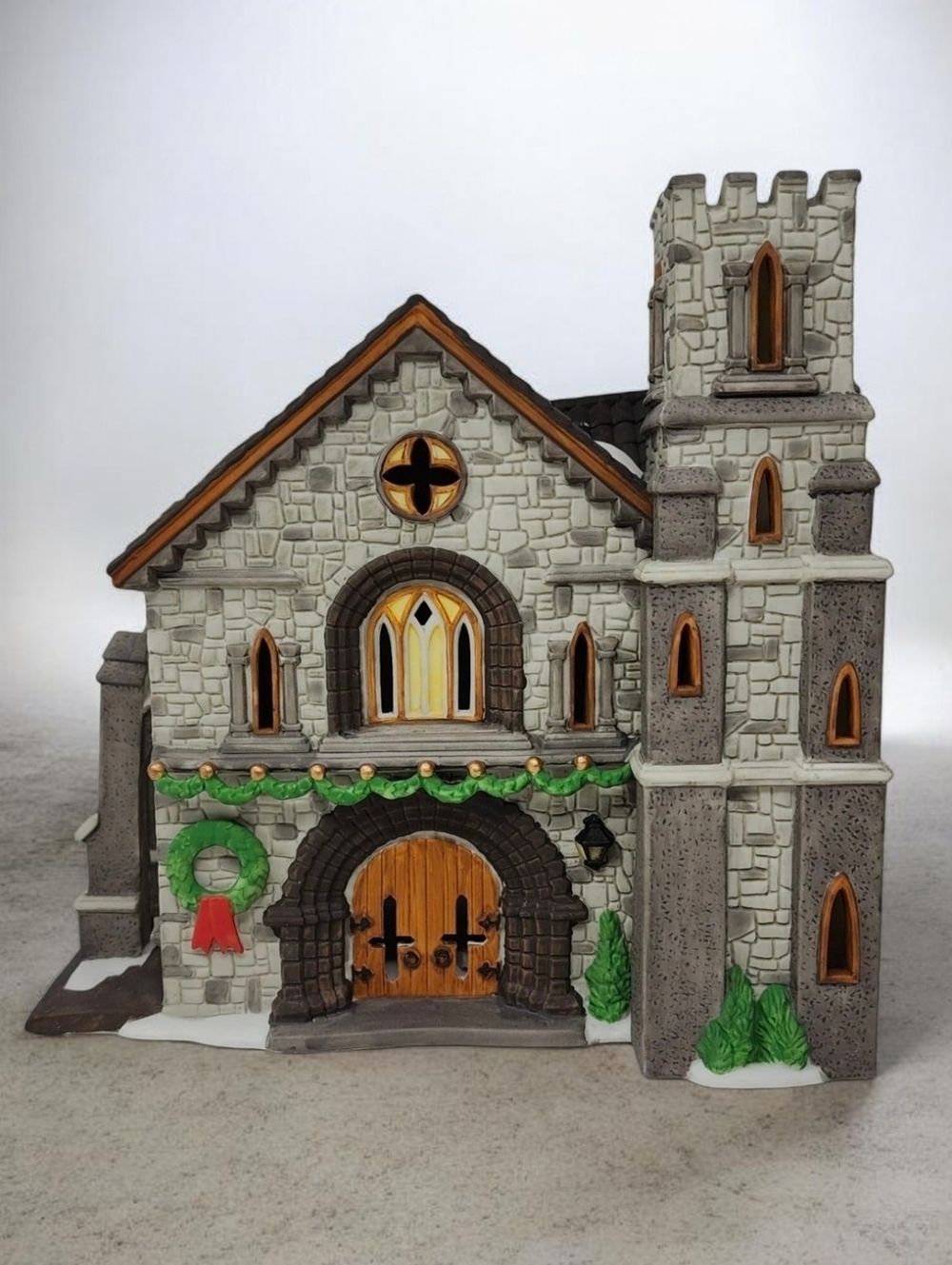 Vintage Whittlesbourne Church Handpainted Porcelain Dickens Village Series - Picture 16 of 16